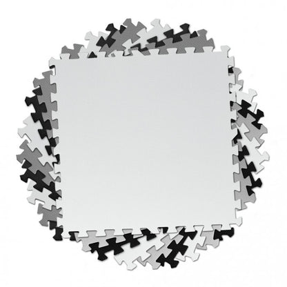 Salteluta de joaca 180 x 180 cm Ricokids 7494 - Gri - Negru - Alb 