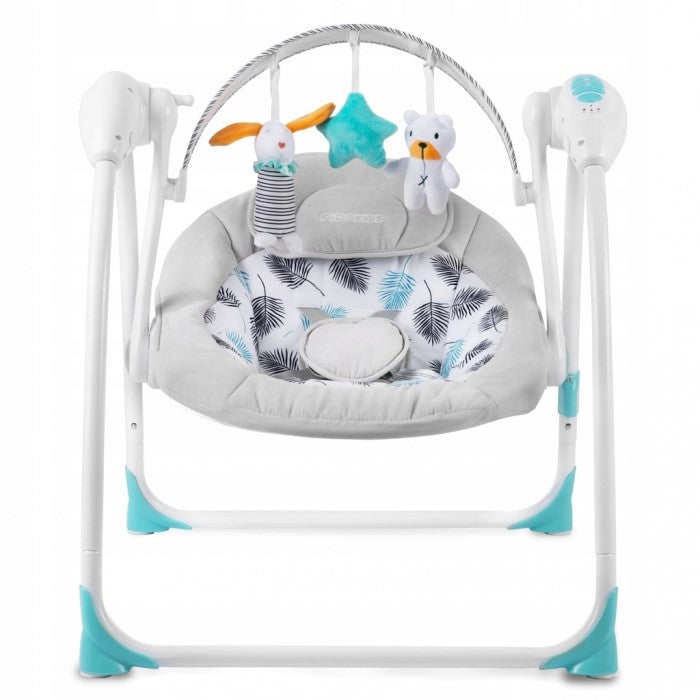 Leagan electric cu muzica Ricokids 7326 - Turcoaz
