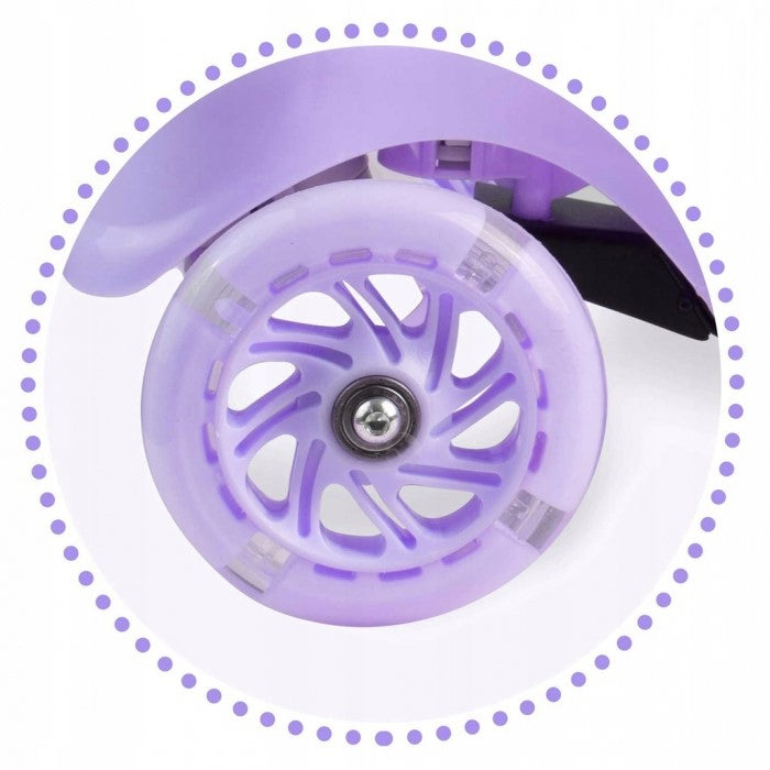Trotineta cu roti cu LED Ricokids Piko - Violet