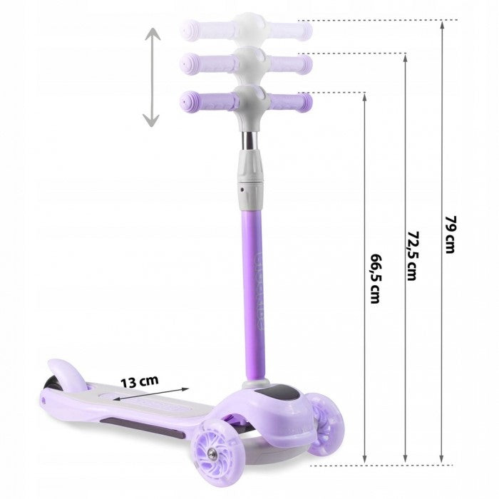 Trotineta cu roti cu LED Ricokids Piko - Violet
