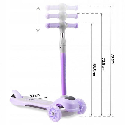 Trotineta cu roti cu LED Ricokids Piko - Violet