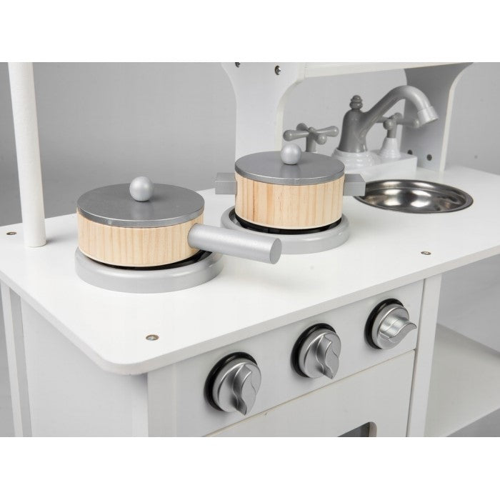 Bucatarie din lemn pentru copii Ricokids 7800 - Alb