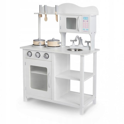 Bucatarie din lemn pentru copii Ricokids 7800 - Alb