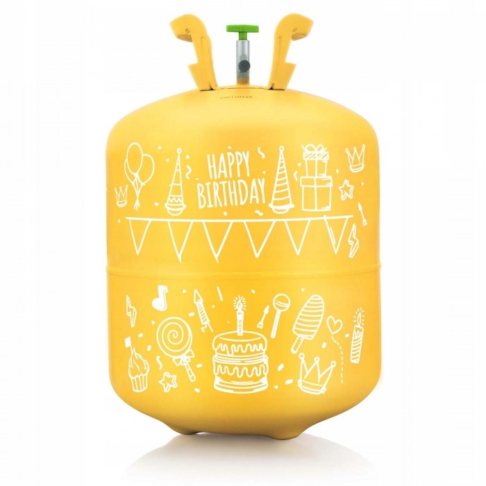 Cilindru cu heliu 0.42 m3 cu 50 de baloane si 60m panglica Ricokids 799100 