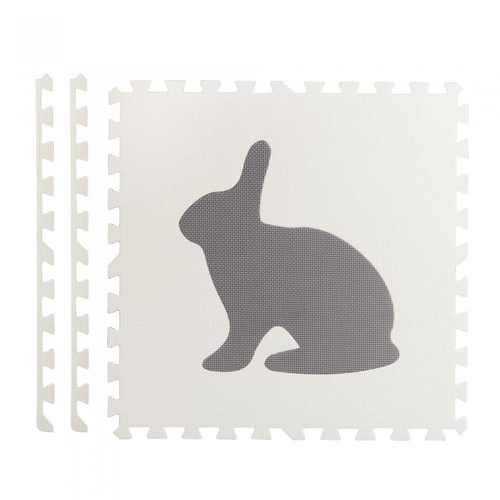 Salteluta de joaca 180 x 120 cm cu animalute 6 bucati Ricokids 7491 - Gri