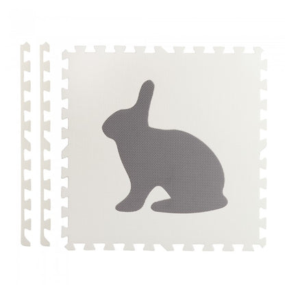 Salteluta de joaca 180 x 120 cm cu animalute 6 bucati Ricokids 7491 - Gri