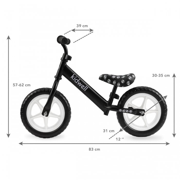 Bicicleta fara pedale Kidwell Rebel Panda