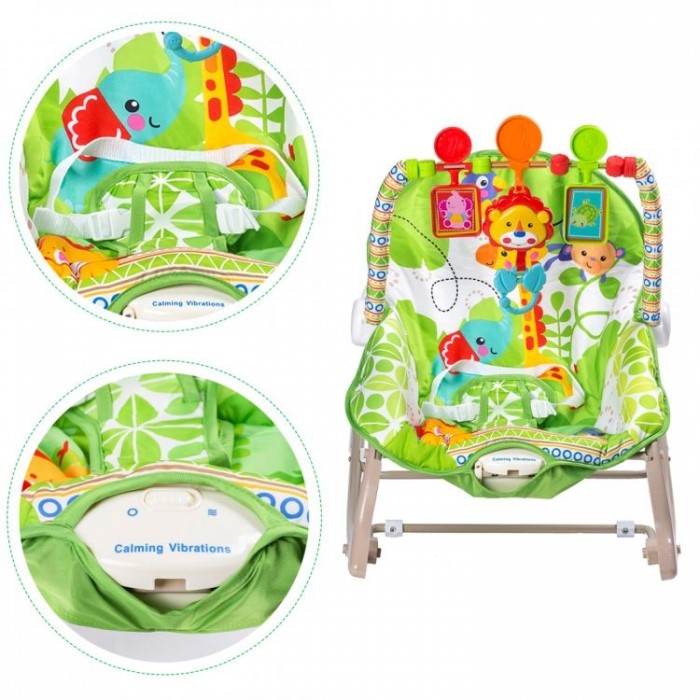 Balansoar cu vibratii 3 in 1 Ecotoys 8616 - Jungla