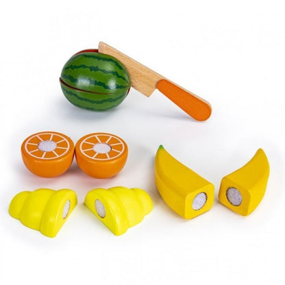 Cosulet din lemn XXL cu accesorii pentru picnic Ecotoys HM015250