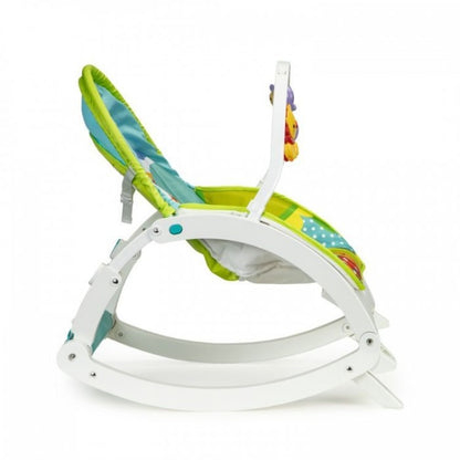 Fotoliu Balansoar 3 In 1 Cu Vibratii Ecotoys 88954 - Jungla