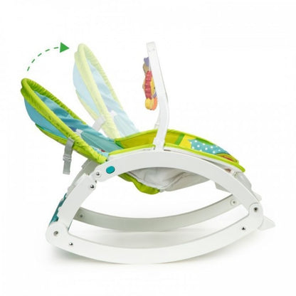 Fotoliu Balansoar 3 In 1 Cu Vibratii Ecotoys 88954 - Jungla