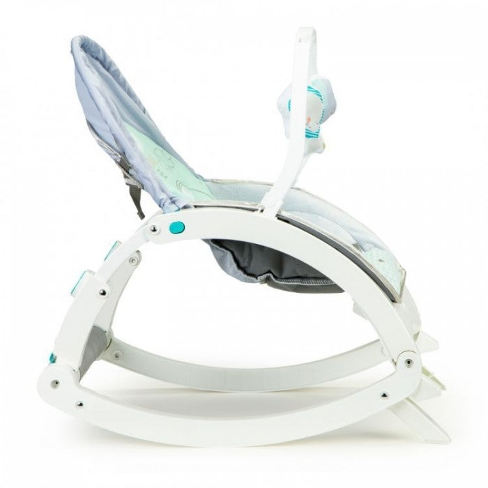 Fotoliu Balansoar 3 In 1 Cu Vibratii Si Tava Ecotoys 27231 - Elefant