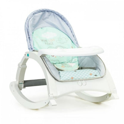 Fotoliu Balansoar 3 In 1 Cu Vibratii Si Tava Ecotoys 27231 - Elefant