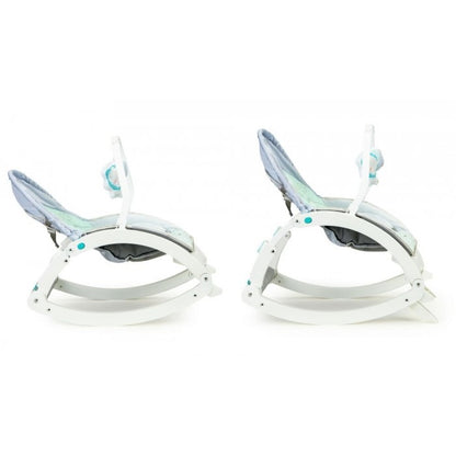 Fotoliu Balansoar 3 In 1 Cu Vibratii Si Tava Ecotoys 27231 - Elefant