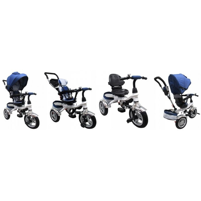 Tricicleta cu pedale 3 in 1 R-Sport T3 - Albastru