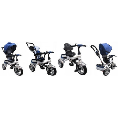 Tricicleta cu pedale 3 in 1 R-Sport T3 - Albastru