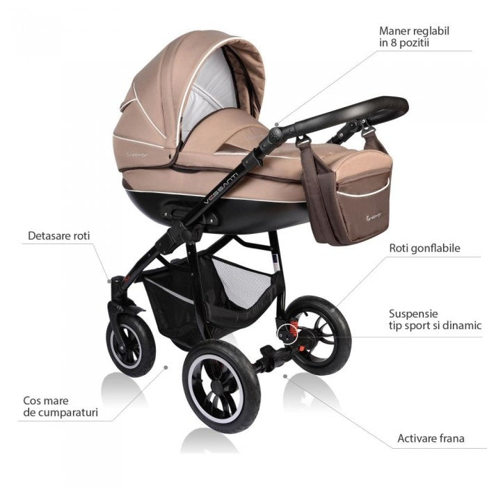 Carucior VESSANTI Crooner 2 in 1 - Beige