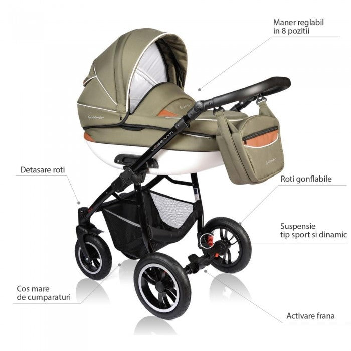 Carucior VESSANTI Crooner 2 in 1 - Petrol