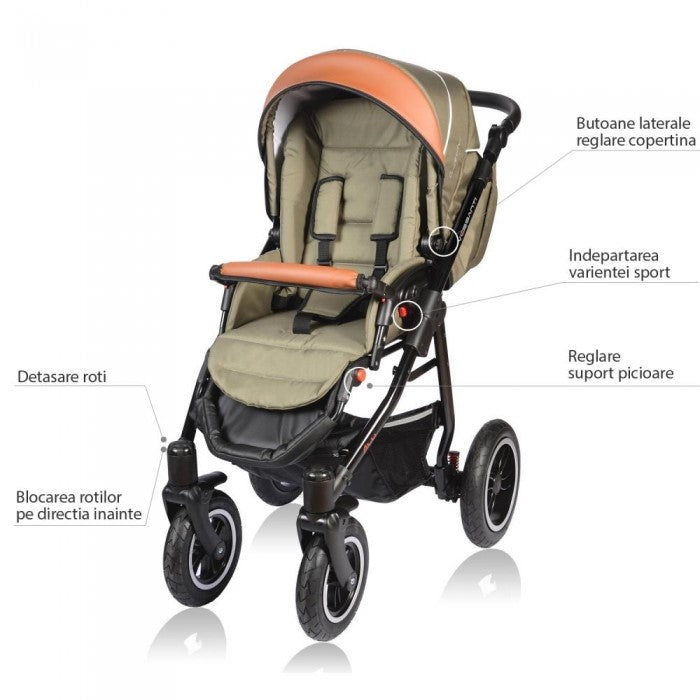 Carucior VESSANTI Crooner 2 in 1 - Petrol