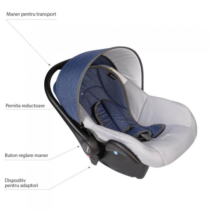 Carucior VESSANTI Crooner Prestige 3 in 1 - Blue