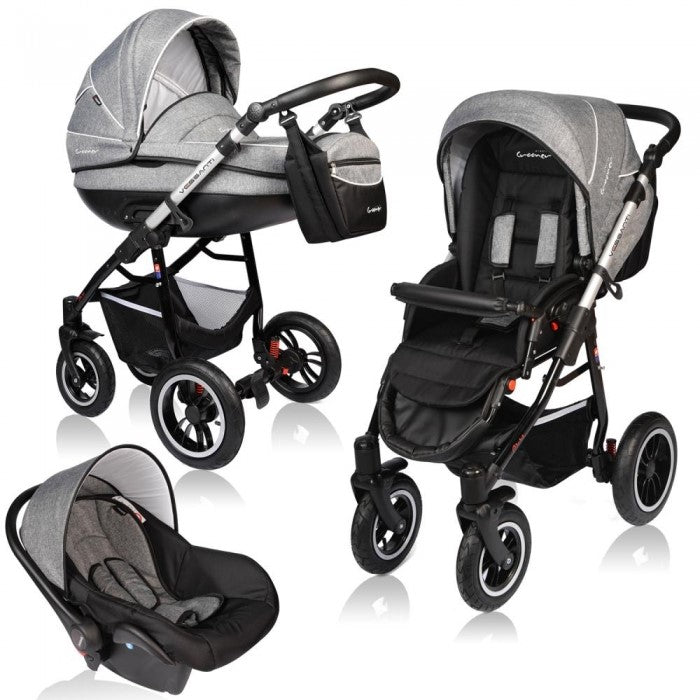 Carucior VESSANTI Crooner Prestige 3 in 1 - Gray