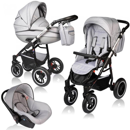 Carucior VESSANTI Crooner Prestige 3 in 1 - Light Gray