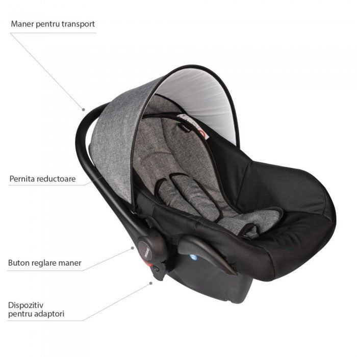 Scaun auto 0-10 kg VESSANTI Crooner Prestige - Gray