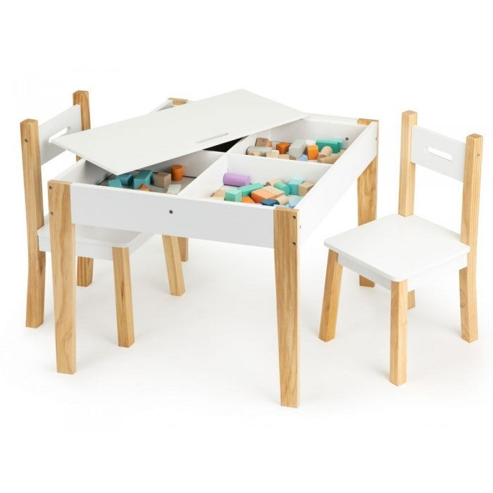 Set de masa cu doua scaune pentru copii Ecotoys OTI43