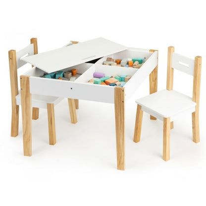 Set de masa cu doua scaune pentru copii Ecotoys OTI43
