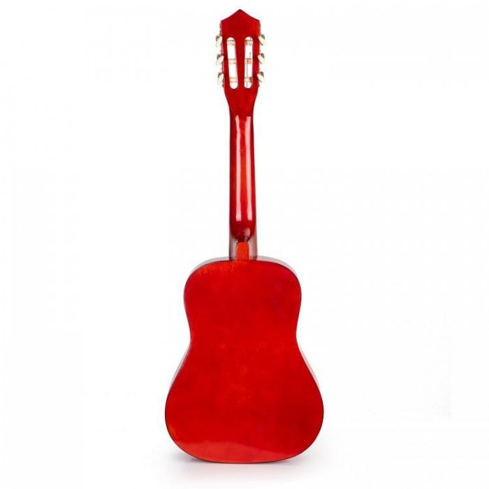 Chitara din lemn pentru copii cu 6 corzi Ecotoys HX18026-34, 86 X 31 cm - Rosu
