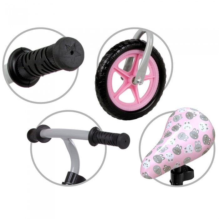 Bicicleta fara pedale Kidwell Rebel White Bunny