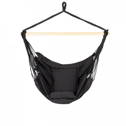 Scaun brazilian, tip hamac, cu 2 perne ModernHome GW-917 - Negru