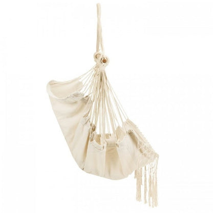 Leagan Suspendat Pentru Interior/exterior, Cu Spatar Si 2 Perne, Cuib De Barza, Alb, GW-918 