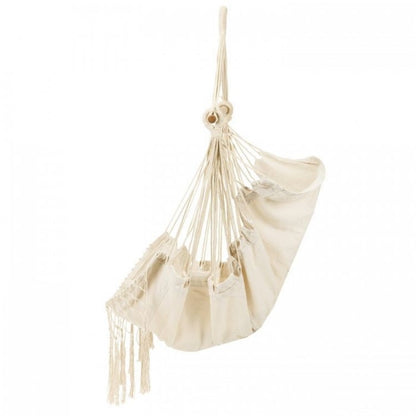 Leagan Suspendat Pentru Interior/exterior, Cu Spatar Si 2 Perne, Cuib De Barza, Alb, GW-918 
