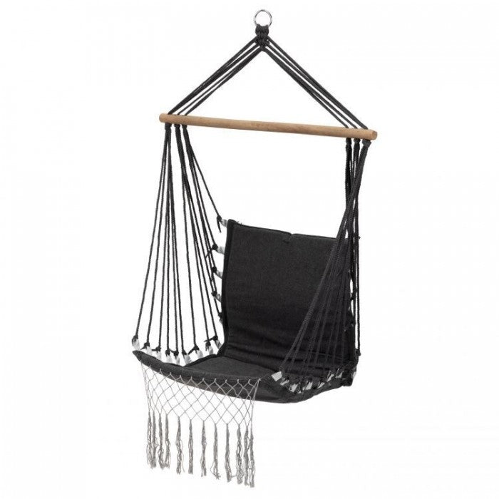 Leagan Suspendat Pentru Interior/exterior, Cu Spatar, Cuib De Barza, 120 kg, GW-923, Gri