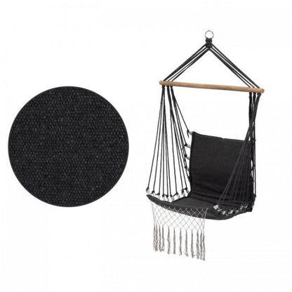 Leagan Suspendat Pentru Interior/exterior, Cu Spatar, Cuib De Barza, 120 kg, GW-923, Gri