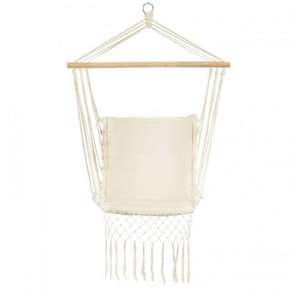 Leagan Suspendat Pentru Interior/exterior, Cu Spatar, Cuib De Barza, 120 kg, GW-923, Alb