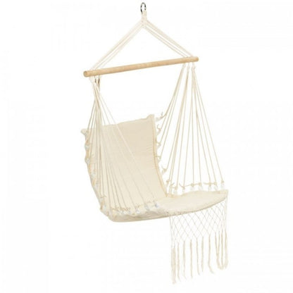 Leagan Suspendat Pentru Interior/exterior, Cu Spatar, Cuib De Barza, 120 kg, GW-923, Alb