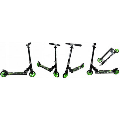 Trotineta pliabila cu roti de 145 mm R-Sport H7 - Negru - Verde