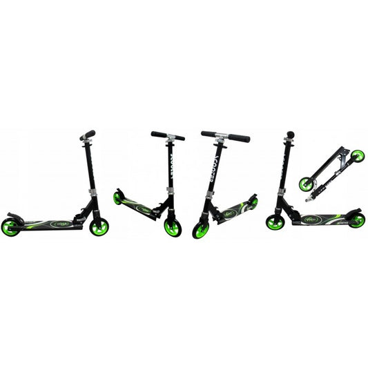 Trotineta pliabila cu roti de 145 mm R-Sport H7 - Negru - Verde