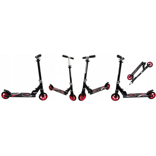 Trotineta pliabila cu roti de 145 mm R-Sport H7 - Negru - Rosu