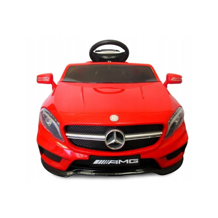 Masinuta electrica cu telecomanda, roti EVA, scaun piele Mercedes GLA45 - Rosu