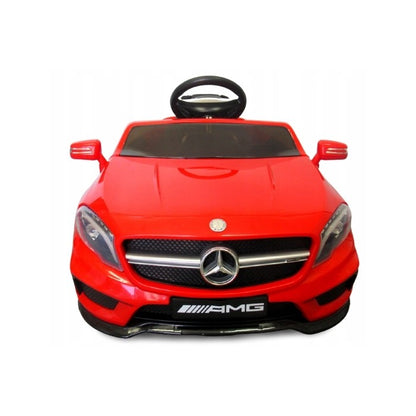 Masinuta electrica cu telecomanda, roti EVA, scaun piele Mercedes GLA45 - Rosu