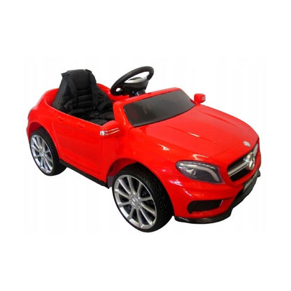 Masinuta electrica cu telecomanda, roti EVA, scaun piele Mercedes GLA45 - Rosu