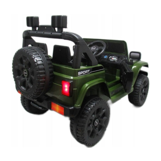 Masinuta electrica cu telecomanda cu baterii si functie de balansare Jeep X10 TS-159 R-Sport - Verde