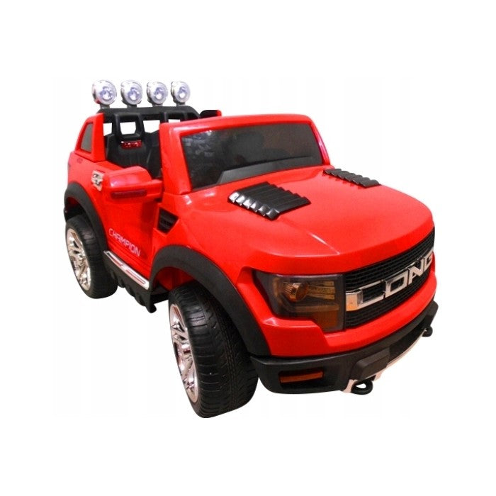 Masinuta electrica cu telecomanda si roti din spuma EVA Cabrio LONG BBH-1388 R-Sport - Rosu