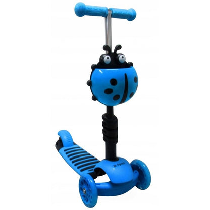 Trotineta 5 in 1, roti cu LED, platforma antiderapanta, JR R-Sport - Albastru