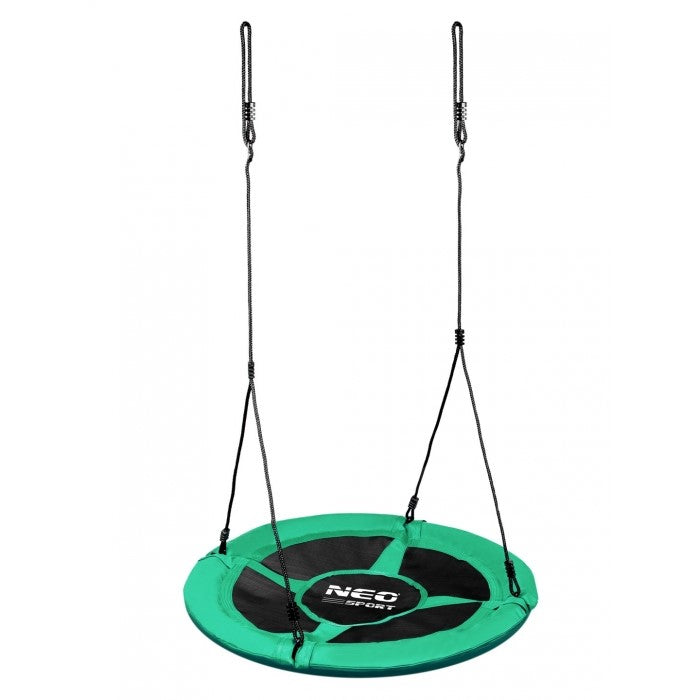 Leagan tip cuib pentru copii XXL, 95 cm, 150 kg, Neo-Sport 1001, Verde