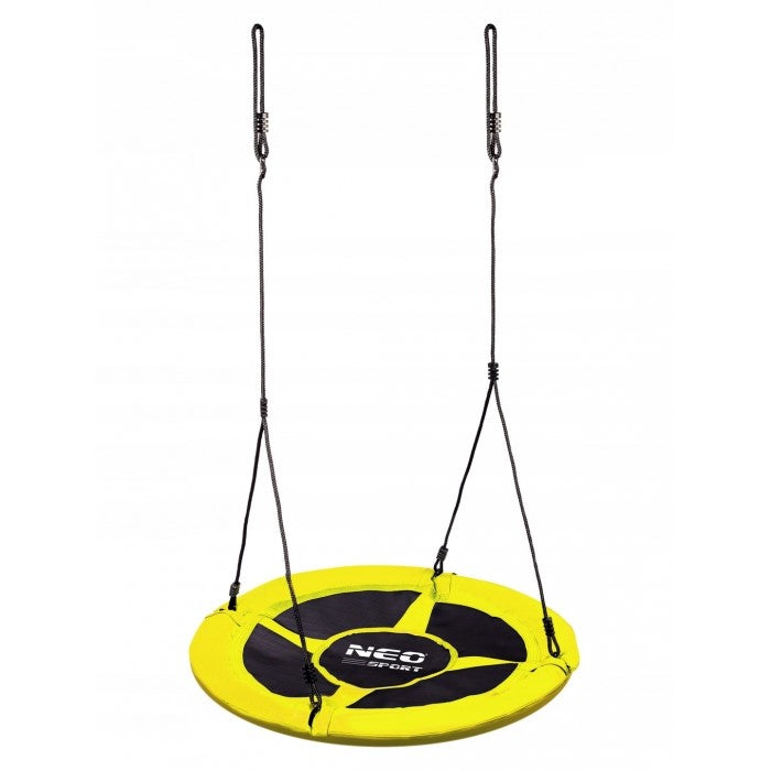 Leagan tip cuib pentru copii XXL, 95 cm, 150 kg, Neo-Sport 1003, Galben