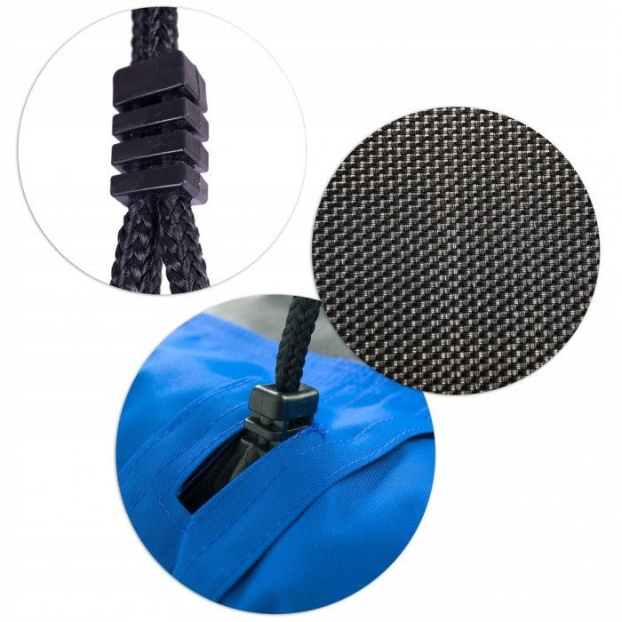 Leagan tip cuib pentru copii, dreptunghiular XXL, 110 x 70 cm, 150 kg, Neo-Sport 1010, Albastru